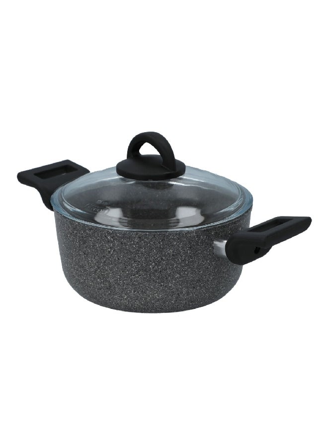 illa Non-Stick Aluminum Casserole with Lid and Ergonomic Handle Multicolor 20 cm PW8420 - Image 2