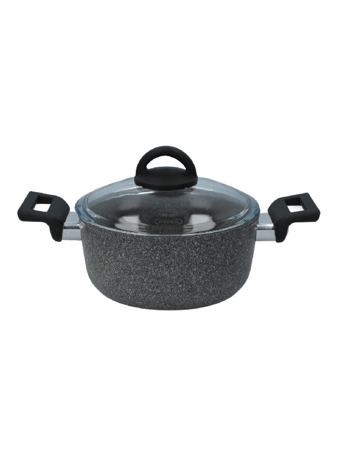 illa Non-Stick Aluminum Casserole with Lid and Ergonomic Handle Multicolor 20 cm PW8420 - Image 1