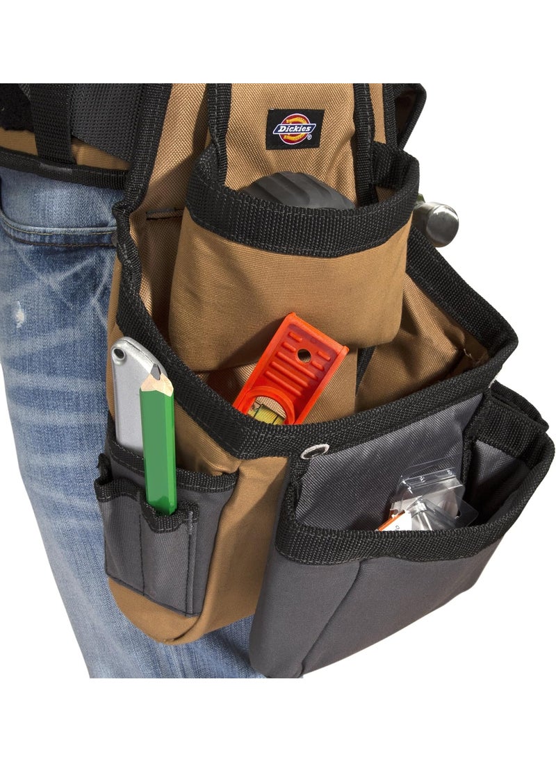 Dickies Dickies 4Piece Carpenters Rig Padded Tool Belt Suspenders Cooling Mesh Tool Belt Steel Buckle GreyTan 38 lb  - Image 2