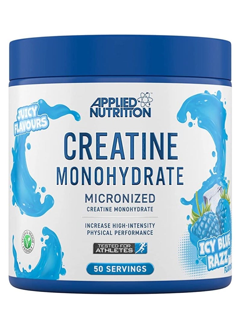 Applied Nutrition Creatine Monohydrate Micronized Powder 250g ICY Blue Razz - Image 1
