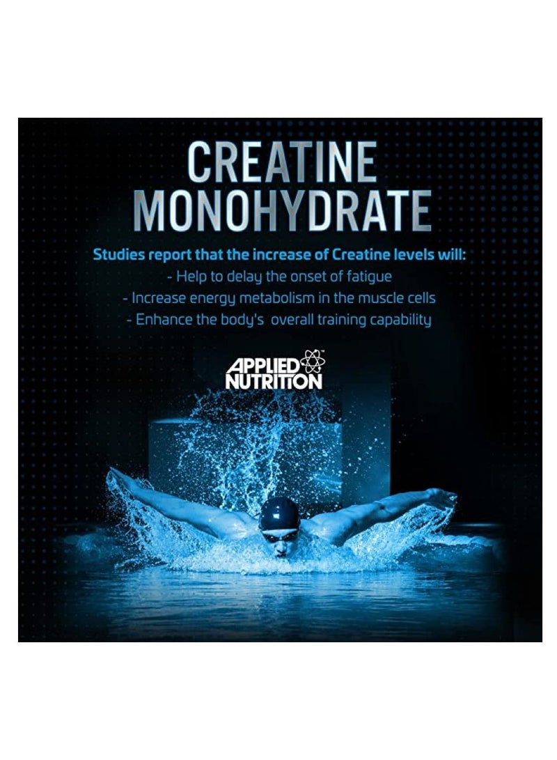 Applied Nutrition Creatine Monohydrate Micronized Powder 250g ICY Blue Razz - Image 4