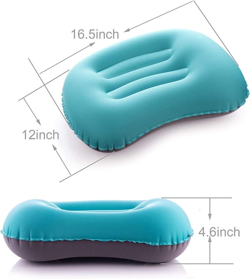 Womdee Ultralight Inflating Travel/Camping Pillows - Compressible, Compact, Inflatable, Comfortable, Ergonomic Pillow for Neck & Lumbar Support and a Good Night Sleep while Camp, Backpacking - Image 4