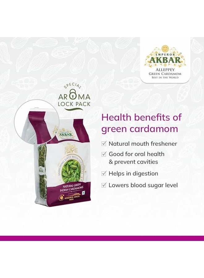 Akbar Natural Super Grade 8mm Indian Green Cardamom – Premium Elaichi Pods – Aroma Lock Fresh Pack – Ideal for Tea, Coffee & Cooking - Image 5