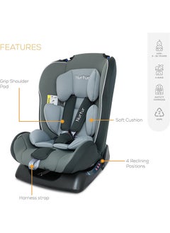 Nurtur Bruno Baby/Kids 3-In-1 Car Seat - 4 Position Recline 5-Point Safety Harness – 143° Angle 0 Months To 7 Years  - Image 3