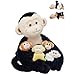 OUOZZZ Monkey Stuffed Animal 5 PCS Capuchin Monkey Plush Set 193 Huggable Mama and Babies SlapBracelet for Kids Soft Realistic Toy for Toddlers - Image 2