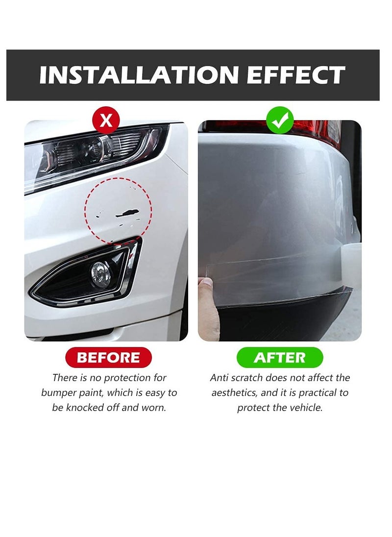 SYOSI - Car Door Edge Guard Clear Universal Door Sill Guard Car Door Trim Edge Guard Protection Film Anti-Collision Fits for Most Car 33Ft x 1.2In, Transparent - Image 1