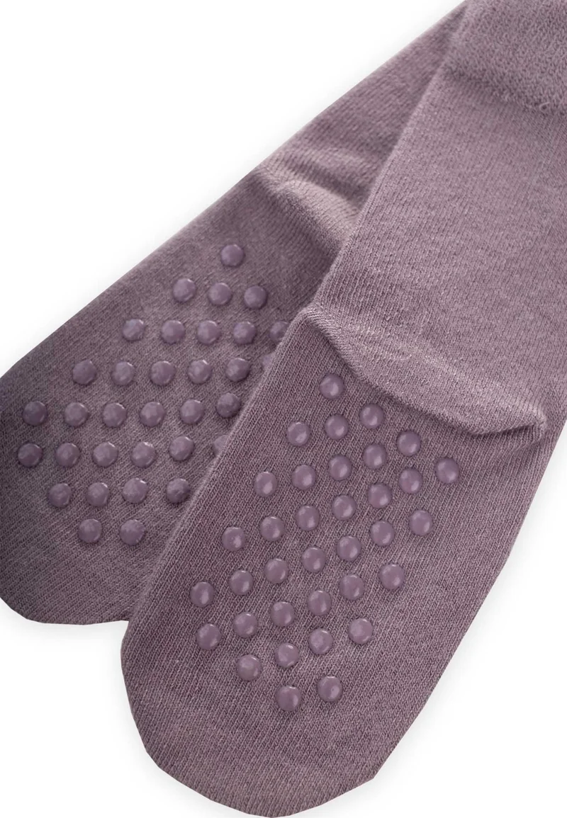 Cigit Bamboo Children's Socks with Abs Sole and Gray