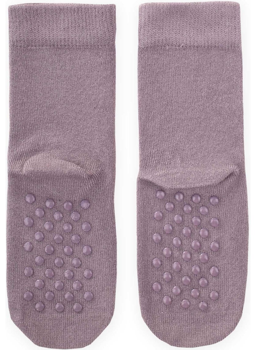 Cigit Bamboo Children's Socks with Abs Sole and Gray  - Image 2