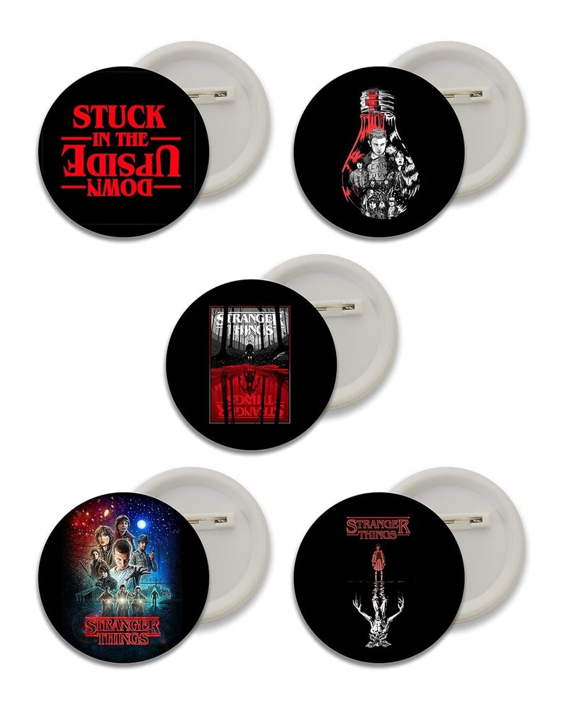 D2c أزرار دبابيس لسترانجر ثينغز - عبوة من 5، 58 مم (الاختلاف 1) - Image 1