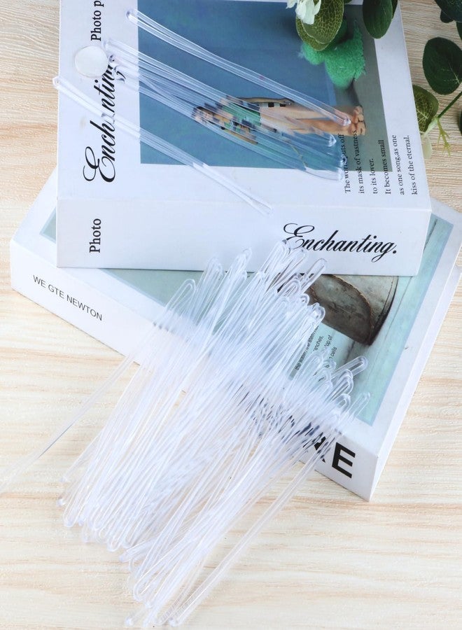 Cositina 200 Pack 6 inch Plastic Luggage Loop Straps Clear Travel Worm Loops for Suitcase Bag ID Tags Photo Label Fastener - Image 5