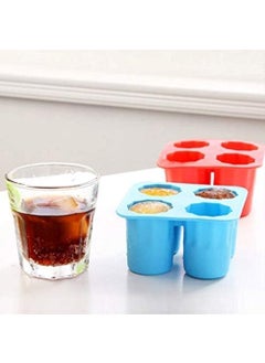 PAVITYAKSH PAVITYAKSH ICE Glass Mold Glass 4-Cup Silicone Mold for Making Ice Glasses Iced Shots for Party 2PC  - Image 2