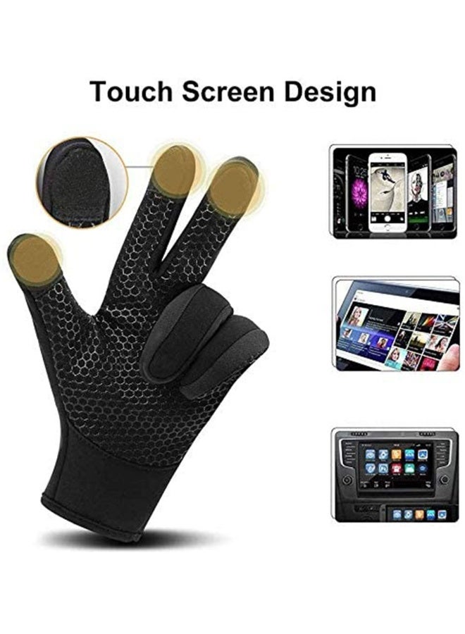 Generic Winter Touch Screen Warm Gloves for Cycling Amazing Thermal Premium Windproof Outdoor Sports Bike Glove Bicycle Padded - Image 3