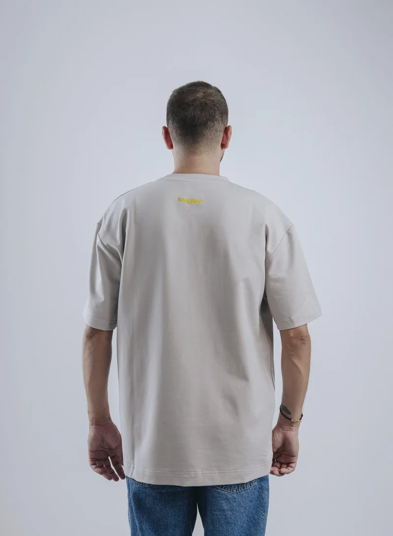 Snugface Snugface The Big Pocket Oversized Tshirts, Grey, SF15-2GRY, Size-S
