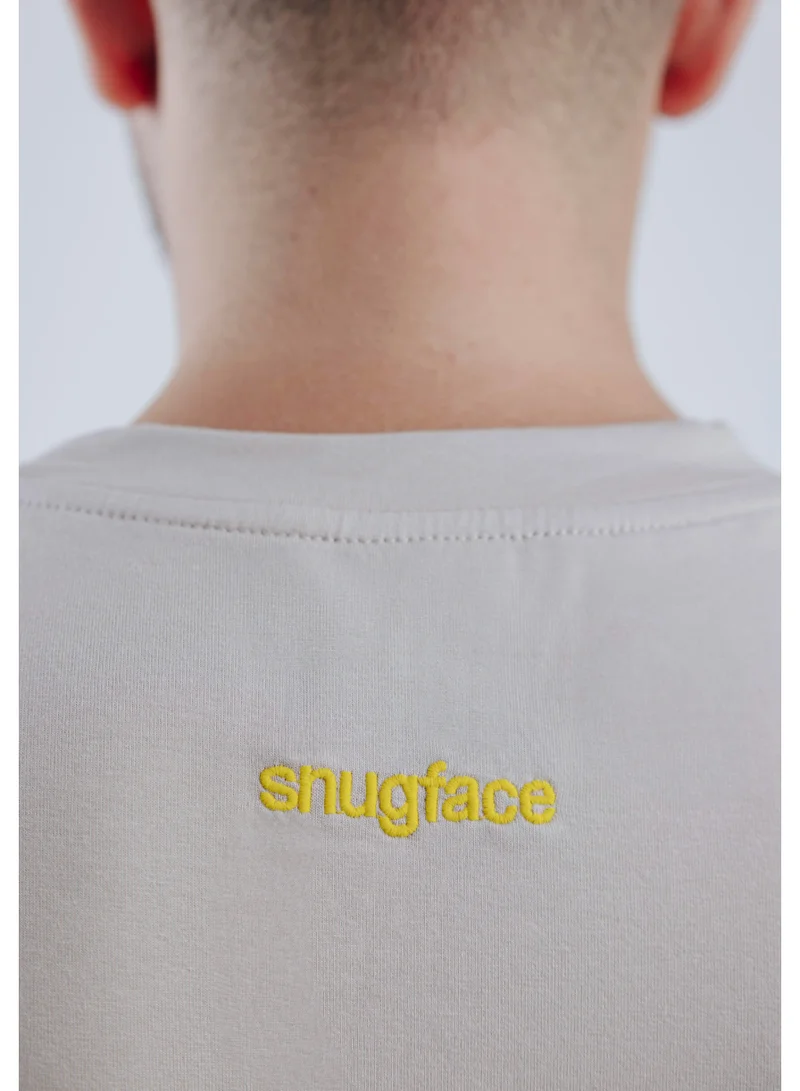 Snugface Snugface The Big Pocket Oversized Tshirts, Grey, SF15-2GRY, Size-S