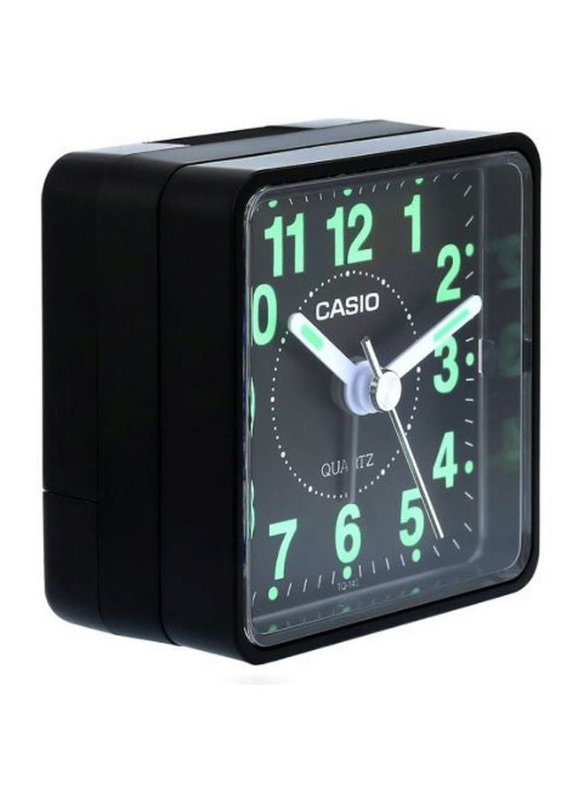 CASIO Analog Alarm Desk Clock Black/Green/White - Image 5