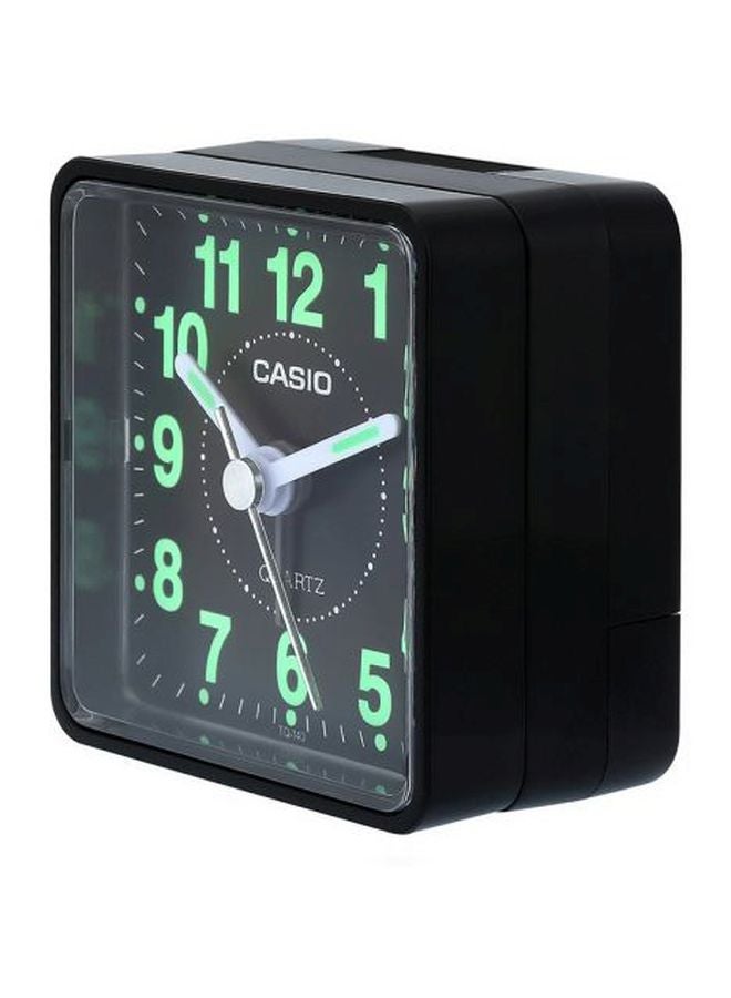 CASIO Analog Alarm Desk Clock Black/Green/White - Image 4
