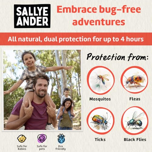 SALLYEANDER No Bite Me Natural Bug & Insect Repellent Lotion - DEET-Free Anti-Itch Cream - Safe for Kids, Infants & Adults - Repels Mosquitoes, Black Flies, and Fleas - Made in USA, 8oz - Image 2