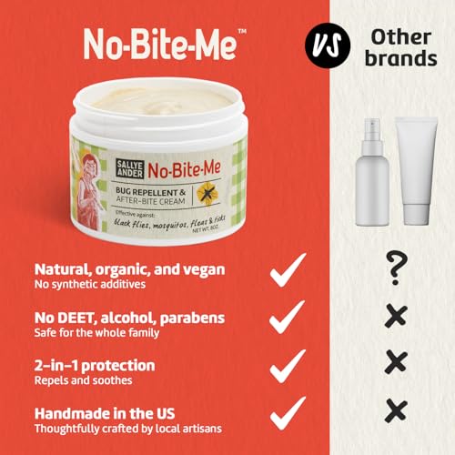 SALLYEANDER No Bite Me Natural Bug & Insect Repellent Lotion - DEET-Free Anti-Itch Cream - Safe for Kids, Infants & Adults - Repels Mosquitoes, Black Flies, and Fleas - Made in USA, 8oz - Image 4