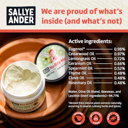 SALLYEANDER No Bite Me Natural Bug & Insect Repellent Lotion - DEET-Free Anti-Itch Cream - Safe for Kids, Infants & Adults - Repels Mosquitoes, Black Flies, and Fleas - Made in USA, 8oz - Image 5