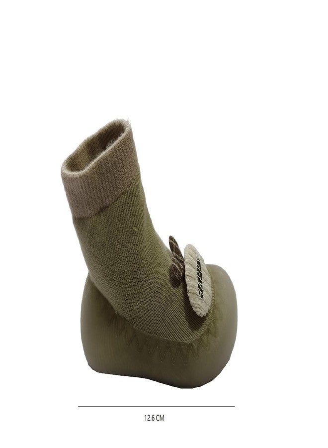 SYADEL Baby Sock Shoes with Anti-Slip Sole Breathable Soft Cotton Walking Slippers for Infants & Toddlers, Unisex Baby Boys & Girls (12-24 Months, Size:13.8) - Image 5