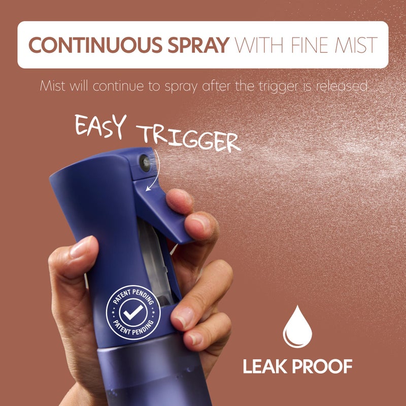 MIGHTY STRONG 10 OZ Continuous Spray Bottles - Ultra Fine Mist Sprayer | Water Spray Bottle For Hair Stuff, Mister Spray Bottle For Plants Mister | Hair Spray Bottles For Hairstyling, Cleaning, Salons - Image 3