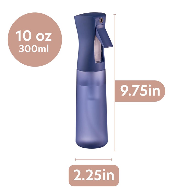 MIGHTY STRONG 10 OZ Continuous Spray Bottles - Ultra Fine Mist Sprayer | Water Spray Bottle For Hair Stuff, Mister Spray Bottle For Plants Mister | Hair Spray Bottles For Hairstyling, Cleaning, Salons - Image 2
