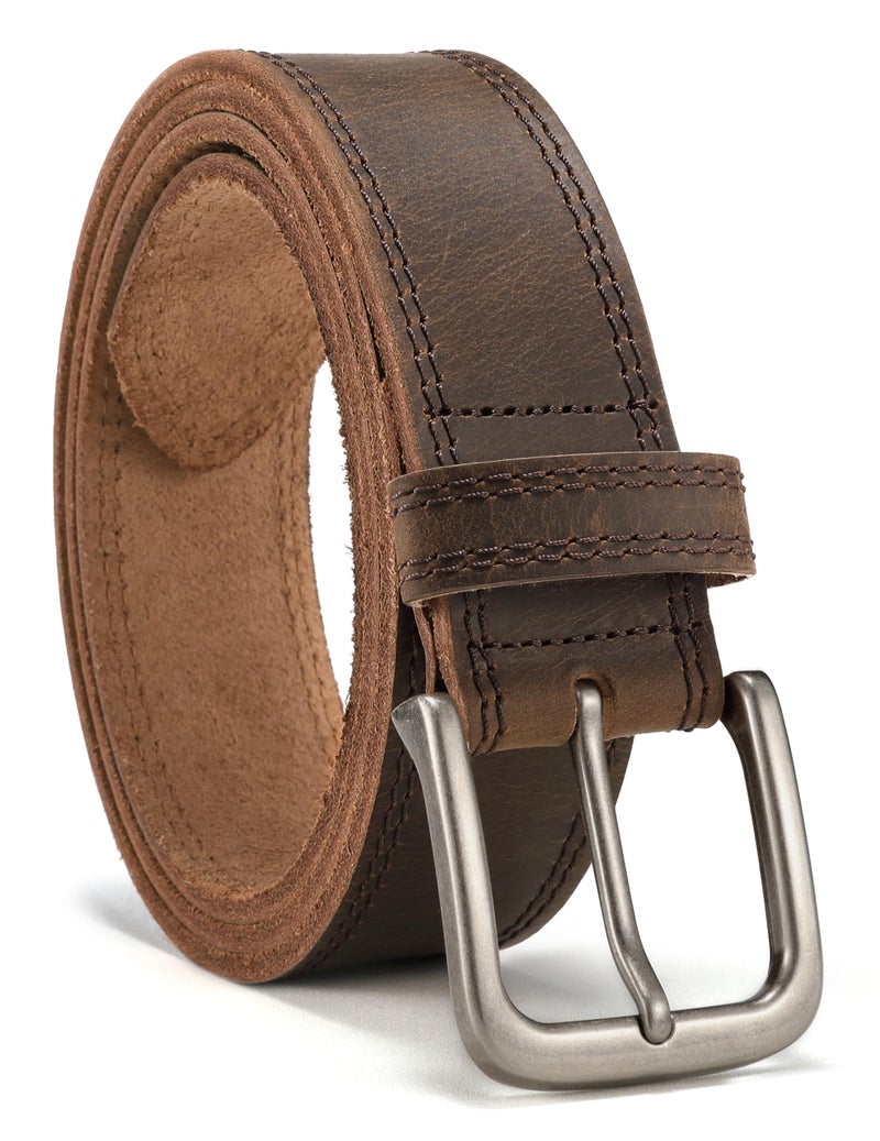 CHAOREN Full Grain Leather Belt for Men, Work Belts for Men Heavy Duty, Daily Wear for Jeans Pants - Image 1