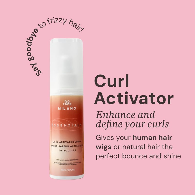 MILANO COLLECTION Curl Activator Spray - Curl Refresher for Wigs, Hair Pieces & Extensions, Curl Enhancer & Moisturizer - Image 3
