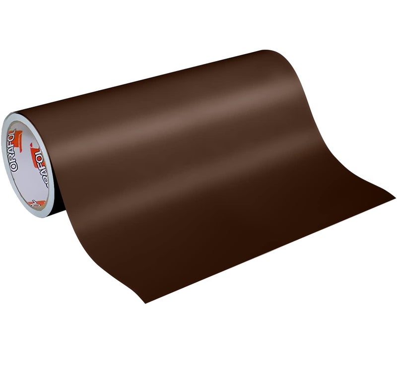 12" x 10 Ft Roll of Oracal 631 Vinyl for Craft Cutters and Vinyl Sign Cutters (Brown)