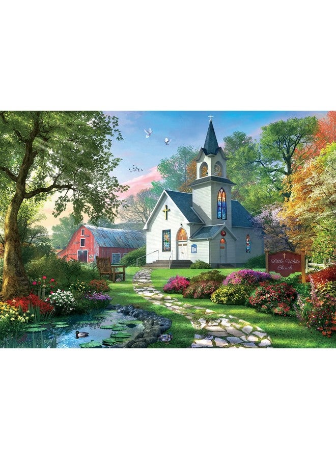 Buffalo Games - Dominic Davison - Little White Chapel - 500 Piece Jigsaw Puzzle for Adults -Challenging Puzzle Perfect for Game Nights - Finished Size is 21.25 x 15.00 - Image 2