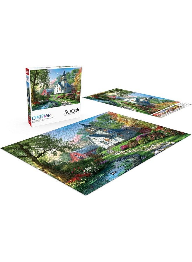 Buffalo Games - Dominic Davison - Little White Chapel - 500 Piece Jigsaw Puzzle for Adults -Challenging Puzzle Perfect for Game Nights - Finished Size is 21.25 x 15.00 - Image 4