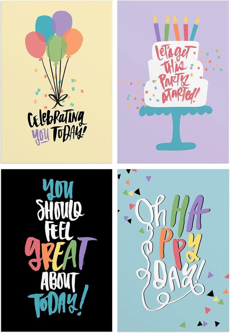 DaySpring  Katygirl Designs  Celebrating You Today  4 Design Assortment with Scripture  12 Boxed Birthday Cards  Envelopes J7442 - Image 2