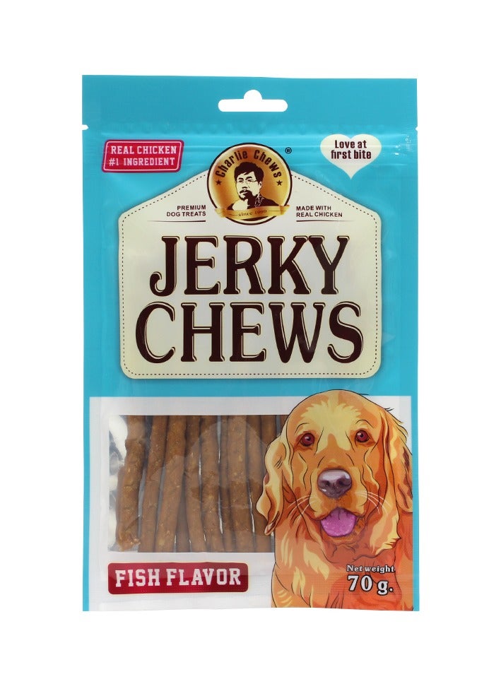 Generic Charlie Jerky Chews Chicken & Fish Treats, Puppy and Dogs Treats (2 x 70grams)  - Image 2