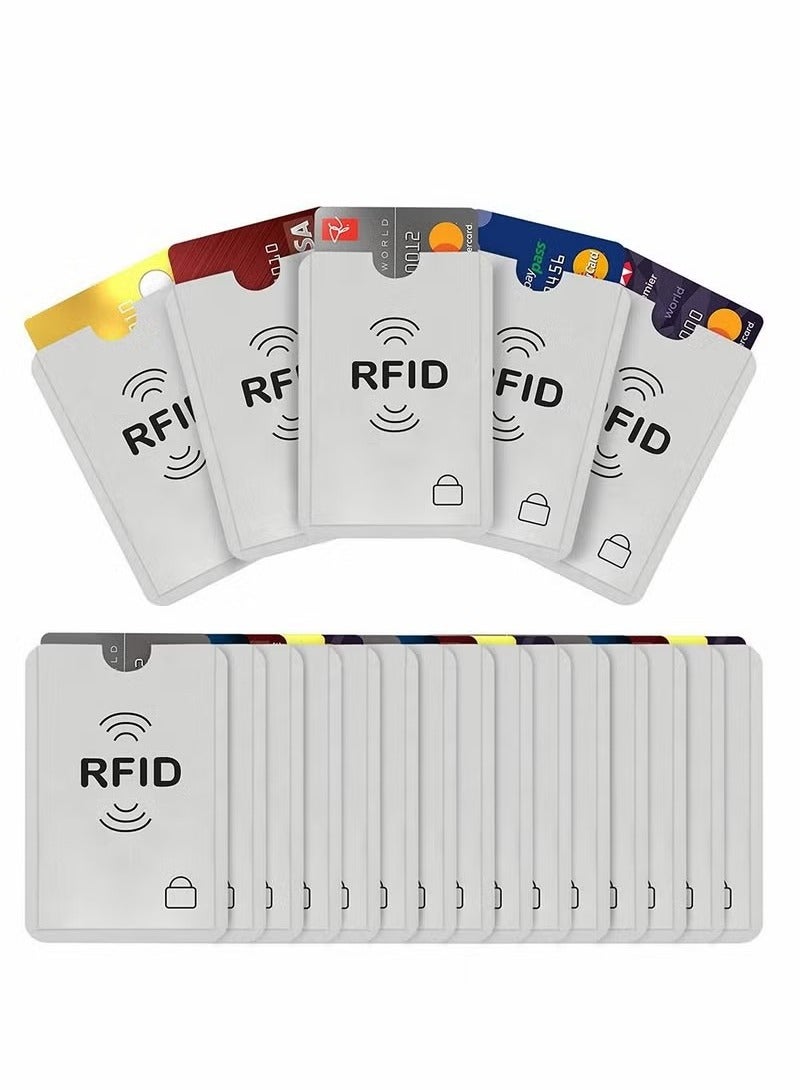 RFID Blocking Sleeves Contactless Cards - RFID Credit Card Protector Waterproof and Tear Proof - Debit Card Protector Sleeve for Privacy and Property Safety - Image 1
