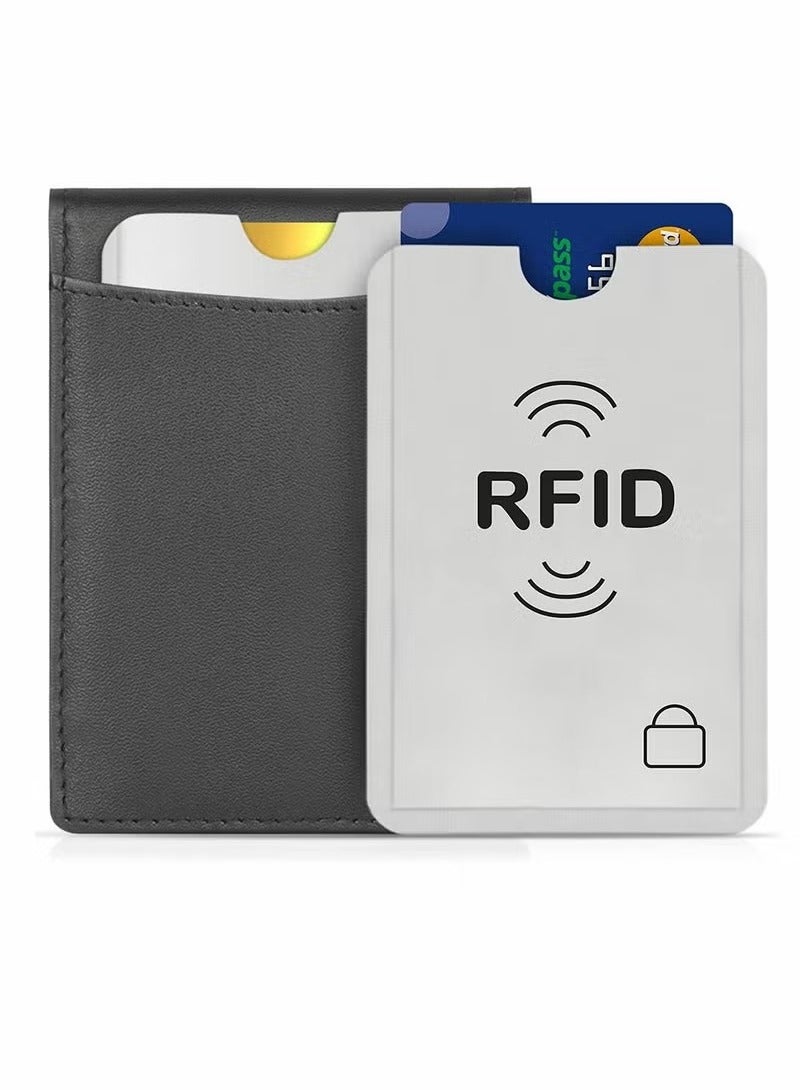 RFID Blocking Sleeves Contactless Cards - RFID Credit Card Protector Waterproof and Tear Proof - Debit Card Protector Sleeve for Privacy and Property Safety - Image 5