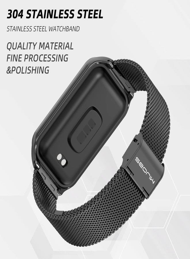 MIJOBS Metal Replacement Strap for Amazfit Band 7 - Compatible with Amazfit 7 Fitness Tracker - Image 5