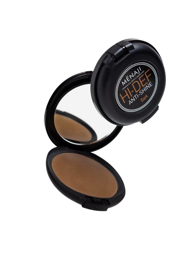 Menaji HDPV Anti-Shine Powder (Dark) | Anti-Shine Face Make-Up for Men | High-Definition Face Powder | Skin-Friendly Face Powder for Men | All-Occasion Face Powder | Contains Vitamin C & E (Dark) - Image 1