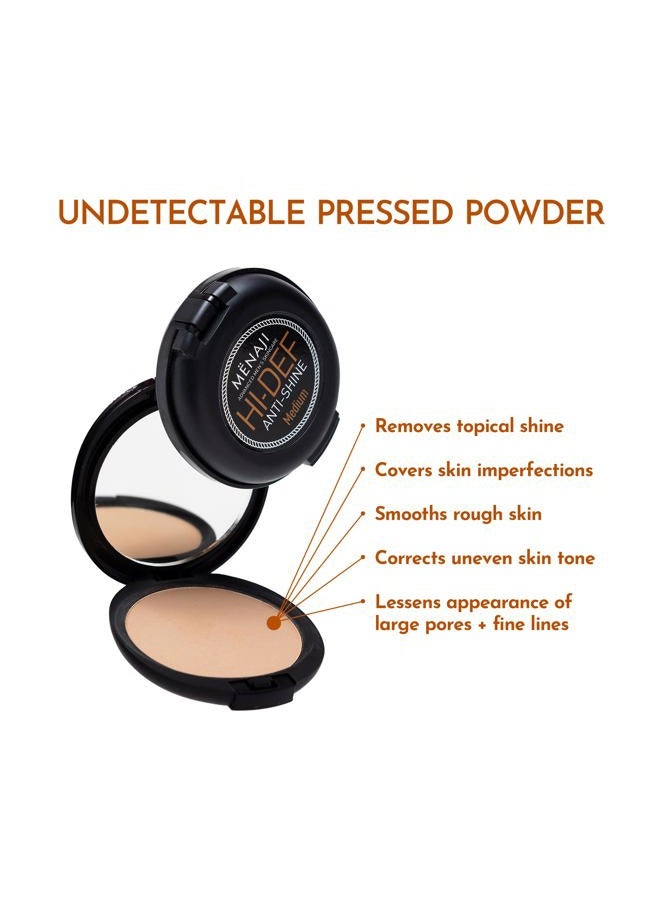 Menaji HDPV Anti-Shine Powder (Dark) | Anti-Shine Face Make-Up for Men | High-Definition Face Powder | Skin-Friendly Face Powder for Men | All-Occasion Face Powder | Contains Vitamin C & E (Dark) - Image 5