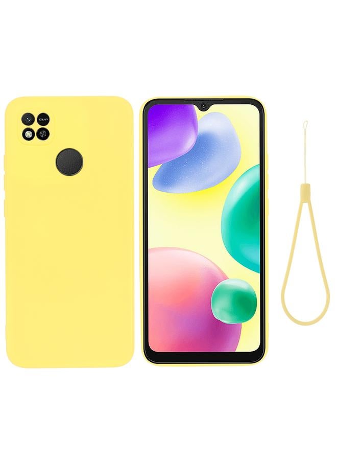 The Bros Case For Xiaomi Redmi 10A / 9C / 9C NFC Pure Color Liquid Silicone Shockproof Full Coverage Phone Case