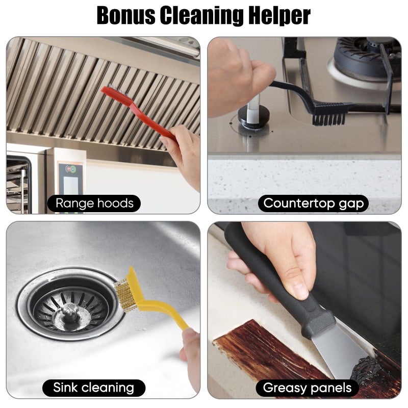 Crevice Cleaning Brush,12 Pcs Cleaning Supplies Cleaning Brush Tools,Hard Bristle Cleaning Brushes for Household Use Bathroom Tiles Kitchen Corner,Sink,Teapot, Bottle,Blender Practical and Durable - Image 5