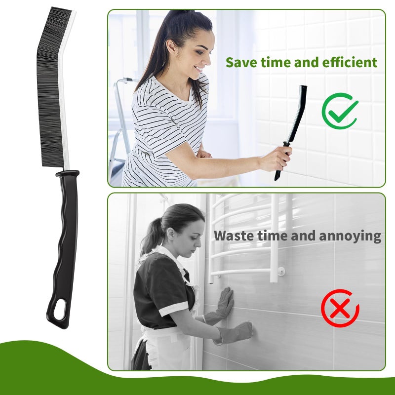 Crevice Cleaning Brush,12 Pcs Cleaning Supplies Cleaning Brush Tools,Hard Bristle Cleaning Brushes for Household Use Bathroom Tiles Kitchen Corner,Sink,Teapot, Bottle,Blender Practical and Durable - Image 3