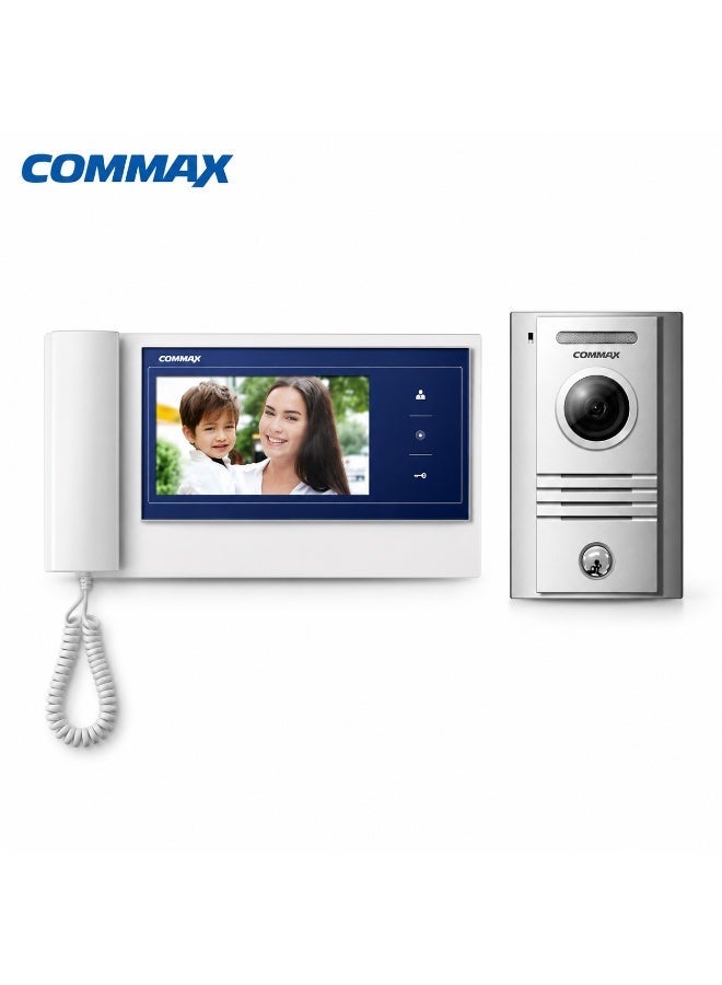 COMMAX CDV-70K 7 Inch Video Intercom Kit with DRC-40K Door Camera – Color Monitor, Two-Way Audio & Door Unlock - Image 1