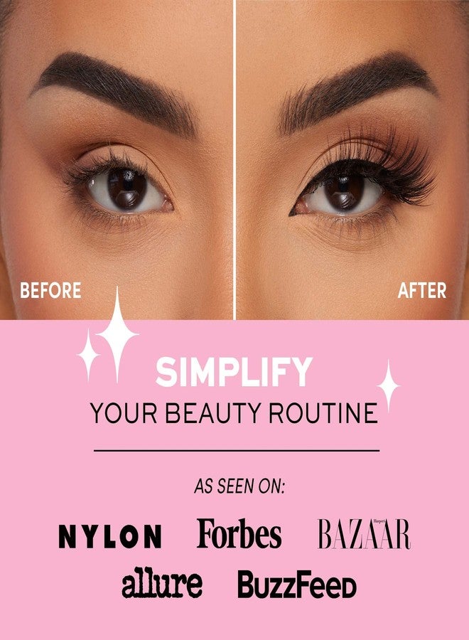 جلامنتيك رموش مغناطيسية من Glamnetic - Vacay | رموش مغناطيسية طويلة، قابلة لإعادة الاستخدام حتى 60 مرة، رموش كثيفة من المنك الصناعي، رموش جذابة، دائرية - زوج واحد - Image 4