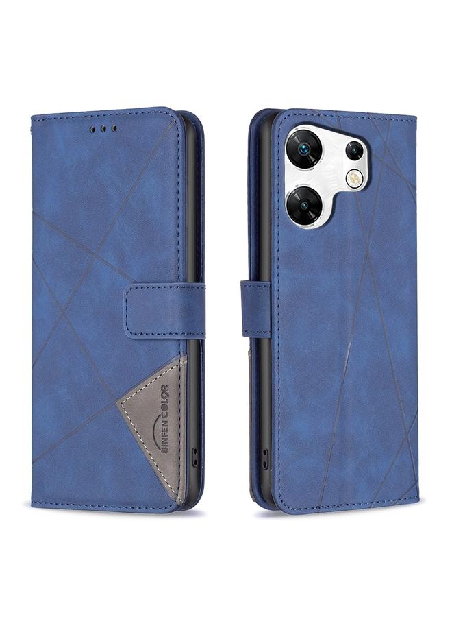 Zaboon Case For Infinix Zero 30 4G Magnetic Buckle Rhombus Texture Leather Phone Case - Image 1