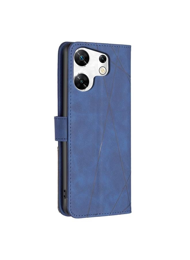 Zaboon Case For Infinix Zero 30 4G Magnetic Buckle Rhombus Texture Leather Phone Case - Image 3