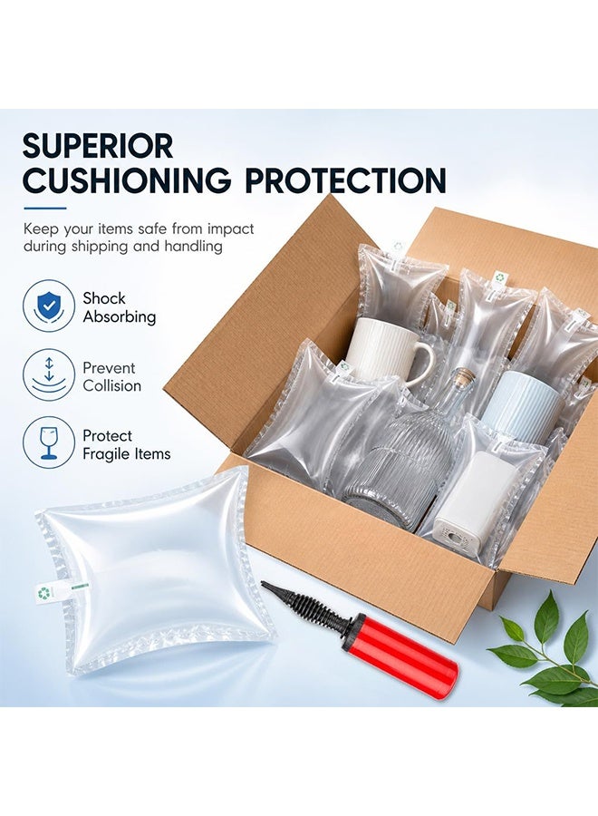 100 Pcs Inflatable Air Cushion Pillow Bags 10×20 cm,Shockproof Air Bubble Fill Packaging Bags,Void Fill Protective Wrap for Shipping Mailing Storage Fragile Goods commerce Logistics Packaging Use - Image 3