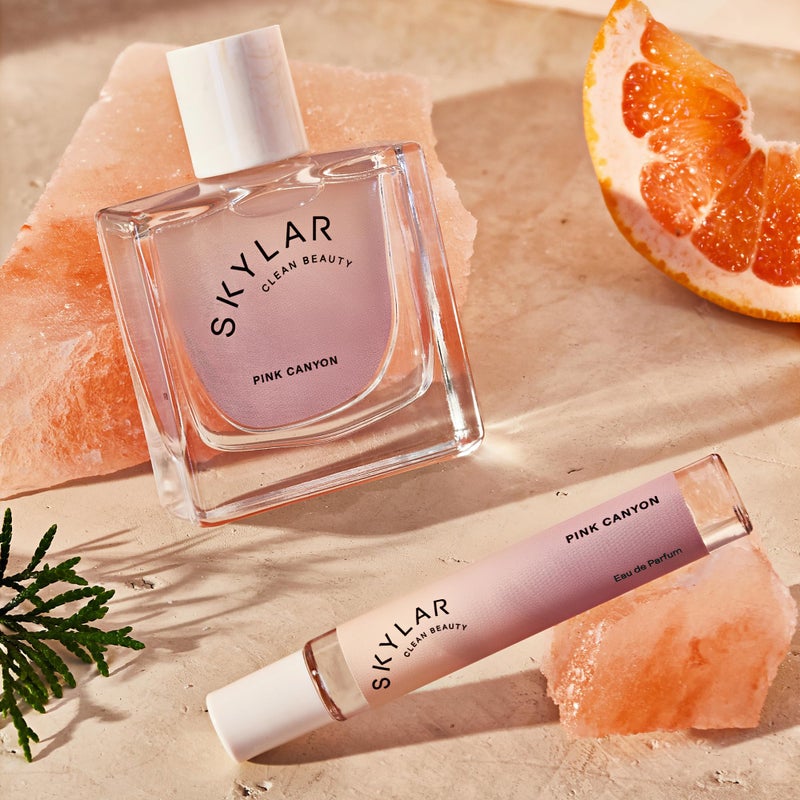 Skylar Pink Canyon Eau de Parfume - Hypoallergenic Perfume for Women & Men, Vegan & Safe for Sensitive Skin - Woody Citrus Perfume with Notes of Grapefruit, Pink Salt & Cedar - 1.70 Fl Oz (Pack of 1) - Image 3