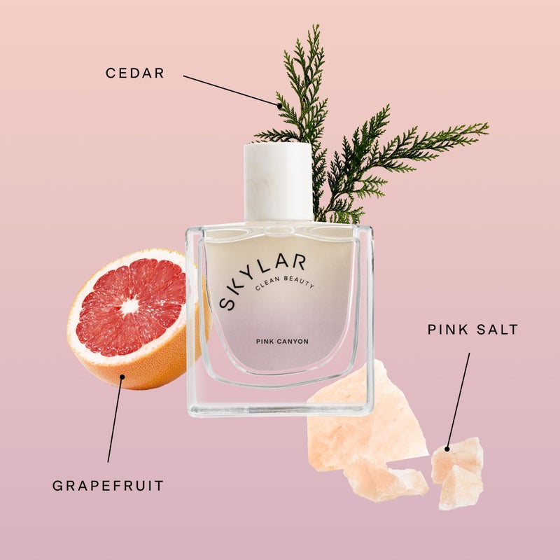 Skylar Pink Canyon Eau de Parfume - Hypoallergenic Perfume for Women & Men, Vegan & Safe for Sensitive Skin - Woody Citrus Perfume with Notes of Grapefruit, Pink Salt & Cedar - 1.70 Fl Oz (Pack of 1) - Image 2