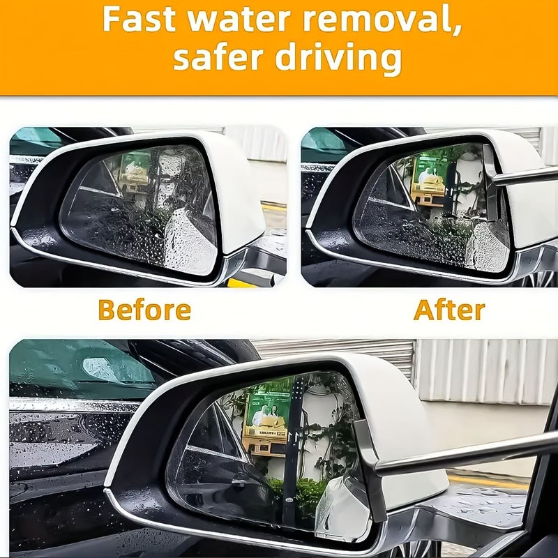 Pink Retractable Rearview Mirror Wiper with Extendable Long Handle for Snow and Mist - Image 2