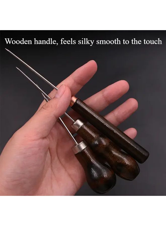 Model B Premium Steel Awl Needle Multi Purpose Sewing Leather Craft And Shoe Repair Tool - Image 1